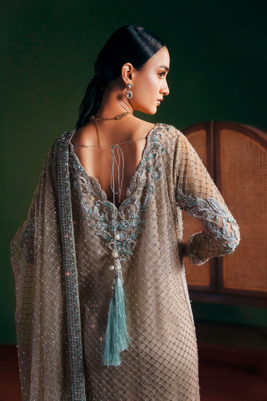 Crimson Affair Pakistani designer shirt trouser 3 piece outfit