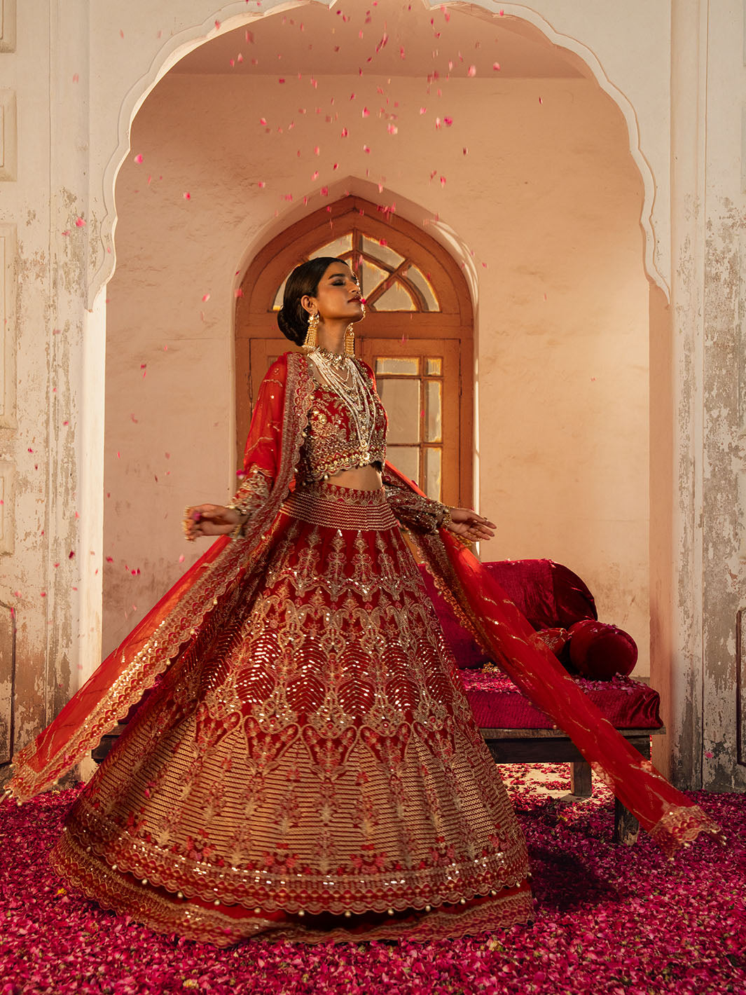 Heer|Net Bridal Lehenga Dress|Heer Embroidered Designer Lehenga | Huma Bajwa Huma Bajwa Couture Heer|Net Bridal Lehenga Dress|Heer Embroidered Designer Lehenga | Huma Bajwa Huma Bajwa Couture
