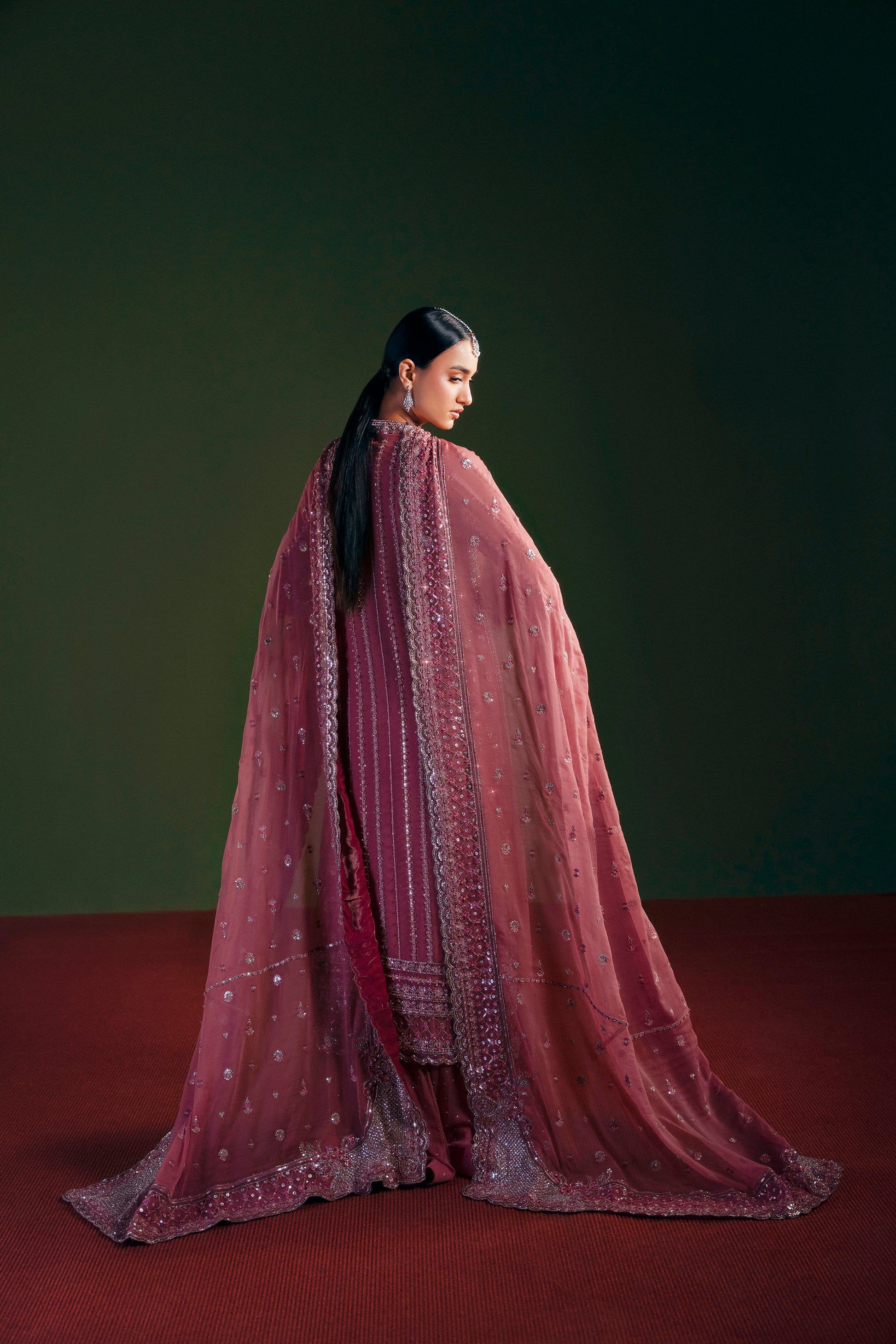 premium women’s fashion outfit with crystals and pearls